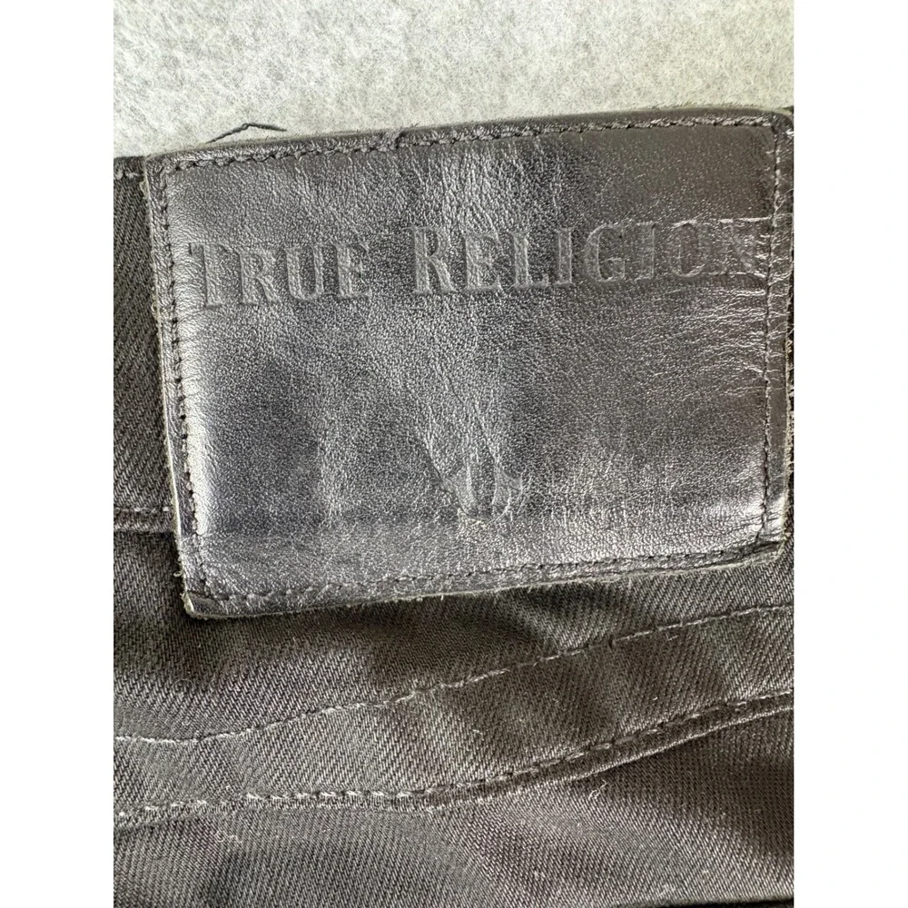 True Religion Geno‎ Relaxed Slim Black Jeans Mens 30 Stretch MDAE08N41C